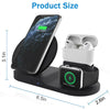 3 in 1 Wireless Charger Stand Charging Dock Stand for iPhone 11 XS XR 8 AirPod