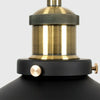 Steam Punk Black Antique Brass Ceiling Light LED 4W Filament Lightbulb Lighting