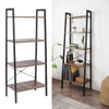 4 Tier Ladder Shelves Display Cabinet Bookshelf Unit Home Living Room Furniture