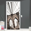 Brooklyn Bridge Door Mural Stickers Europe UK Size 90Cm X 200Cm