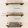 DIY Rustic Industrial Pipe Solid Wood Metal Wall Floating Shelf Storage Shelving