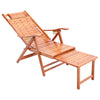 Folding Reclining Deck Chair Outdoor Patio Recliner Sleep Relax Sun Lounger Bed
