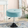Adjustable Height Swivel Dressing Table Stool Chair Velvet Makeup Padded Bedroom
