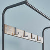 Vintage Coat Rack Cloth Stand with Hooks Storage Shelves Shoe Rack Hallway Tree