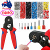 1300PCS Bootlace Crimping Tool Ferrule Crimper Kit Cord End Ratchet 0.25-10mm²