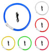 Light up LED All Size Dog Collar Adjustable USB Rechargeable Pet Safety Luminous