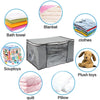 Large Clothes Storage Boxes Bags Ziped Organizer Wardrobe Cube Closet Container