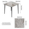 Luxury Italian Grey Marble Dining Table with Black Gold Legs 4 Seater Table Only