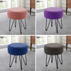 Round Sofa Footstool Ottoman Dressing Table Stool Bedroom Makeup Chair Velvet UK