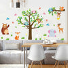 Owl Wall Stickers Tree Jungle Zoo Woodland Nursery Baby Kids Bedroom Art Decal