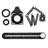 Universal Alumium Alloy Angularizer Multi Ruler Angle Measuring Template Tool