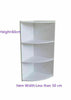 3 Tier Wall Mounted Corner Shelf Bathroom Shelves Cabinet Storage Unit White NEW