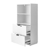 Filing Cabinet Freestanding Display Cabinet Filing Cabinet with 2 Drawer 1 Shelf