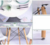 MDF Kitchen Dining Table White Round Coffee Table Modern Wooden Tea Office 80cm+