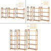 3/4/5 Tier Bookcase Shelving Unit Wood Bookshelf Free Standing Storage Display