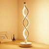 Spiral Bedside Table Lamp for Bedroom Nightstand Decoration Lighting Warm White