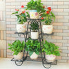 Rustproof Metal Plant Stand Garden Decor Flower Shelf Mutli Tier Stand 4-9 Pots