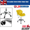 Adjustable Office Chair 5 Legged Wheels 360 Swivel Computer Desk PU Cushioned UK