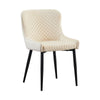 2X Velvet Dining Chairs Diamond Seat Padded Kitchen Dining room Chairs CLIPOP