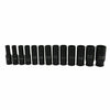 35X 1/2" Deep Reach Impact Sockets Set Metric Drive Garage Workshop Tool 8-32mm