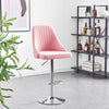 1x Breakfast Bar Stools Swivel Gas Lift Kitchen High Chair Counter Pub Bistro UK