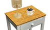BEDSIDE TABLE CABINET WHITE STORAGE SHELF & DRAWER BEDROOM STORAGE CABINET