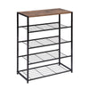 5 Tier Shoe Rack Bench Storage Shelving Display Stand Hallway Organiser Holder