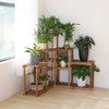 Strong Bearing Large Wooden Plant Stand Corner Flower Shelf Holder Anti-Mildew