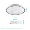 Dimmable 36/60W RGB LED Ceiling Light Bluetooth Music Speaker Lamp APP Control