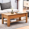 Adjustable Wooden Coffee Table With Storage Lift Top Up Drawer Shelf Living Room