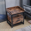 Vintage Sofa Side End Table Small Coffee Table With Drawer Bedroom Night Stand