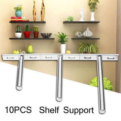 10x Heavy Duty Long Concealed/Invisible/Hidden Floating Shelf Support Bracket