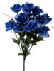 12 Heads Stems Artificial silk Flowers openRose Bunch Wedding Home Grave Outdoor