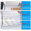 3 Tier Kitchen Dish Drainer Rack Plate Bowl Cutlery Sink Tool Holder D