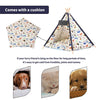 Pet Tipi Teepee Tent House Durable Foldable Dog Cat Bed Kennel House Kitten Tree