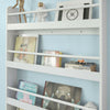 Wall White Wood 4 Tiers Kids Storage Shelving Bookcase Rack KMB08-W,UK