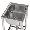 Stainless Steel Catering Sink Commercial Kitchen Restaurant Single/Double Bowl