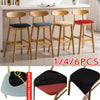 1/4/6PCS Home Dining Chair Seat Covers Soft Removable Elastic Stretch Slipcovers