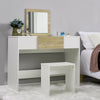 Dressing Table Stool Bedroom Vanity Set Makeup Desk W/ Flip up Mirror & Drawer