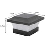Solar Powered 6 LED Deck Post Light Garden Cap Square Fence Landscape White Lamp