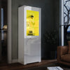 High Gloss White Display Cabinet Sideboard Cupboard Storage Door with LED Lights