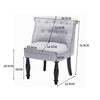 Chesterfield Wingback Dining Chair Small Single Sofa Upholstered Vanity Stool UK