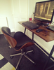 Industrial Computer Desk Home Office Study Workstation Vintage PC Writing Table