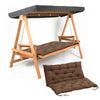 Outdoor Bench Cushion 2-3 Seater Hanging Swing Chair Garden Backrest Bench Mat