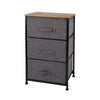 Fabric Cabinets Storage Unit Chest of 3/4/5 Drawers Bedside Table Organiser Grey