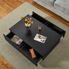 Coffee Table Wood Table with 4 Drawers Large Storage Table Living Room Table NEW