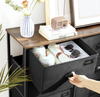 Industrial Chest Drawers Vintage Storage Sideboard Rustic Metal Side Cabinet