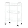 3 Tier Gap Kitchen Cart Slim Slide Out Storage Tower Rack 4 Wheels Roll