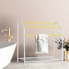 Towel Holder Stand Three 3 Tier Free Standing Bathroom Rail Bar w/ Shoes Rack UK