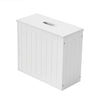 White, Grey Crisp Small Toilet Cleaning Product Storage Tidy Box Unit Bathroom
